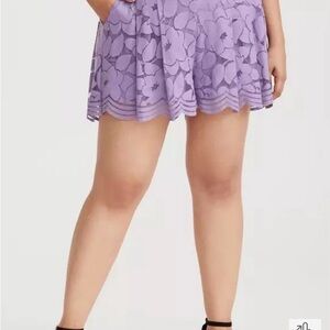 Torrid Lavender Lace Skort